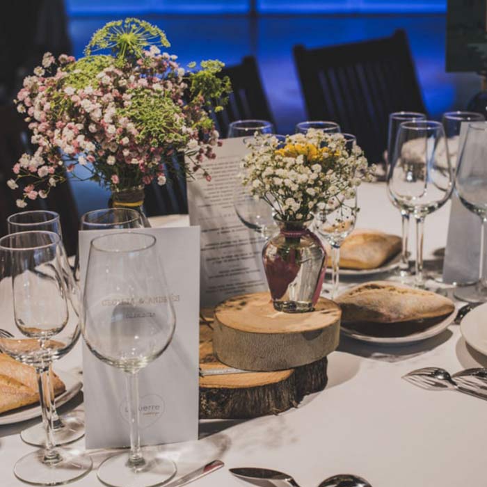 Mesa banquete de bodas
