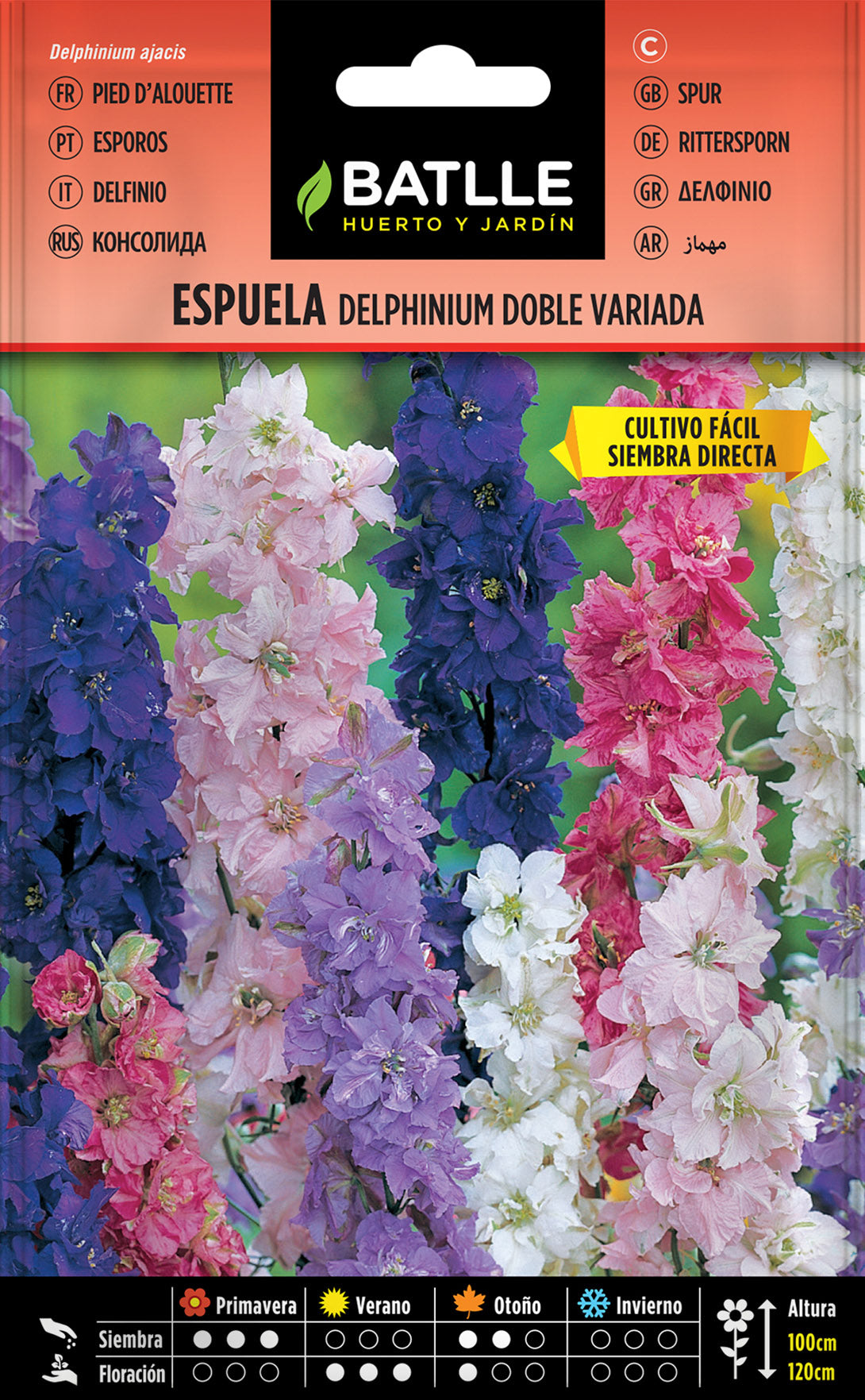 Espuela Delphinium Doble Variada
