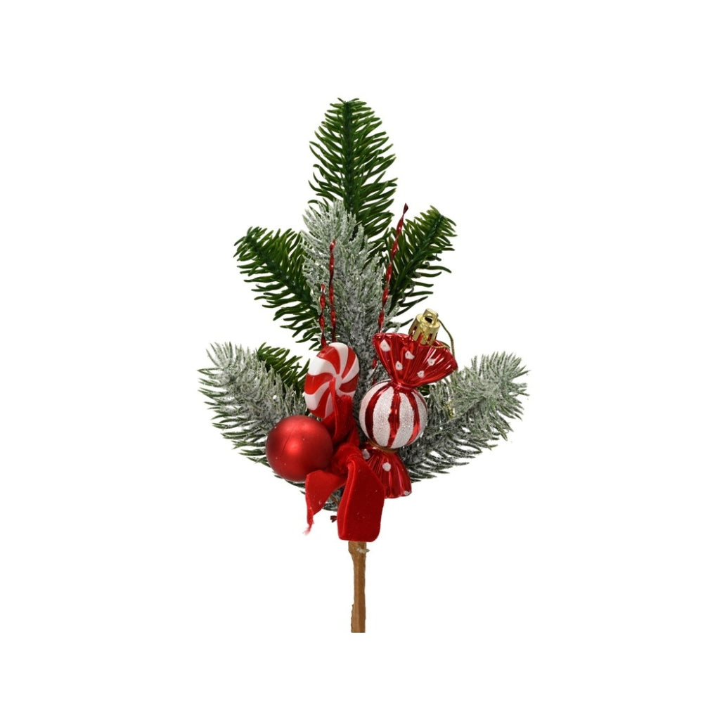 Ramita con caramelos decorativa Navidad