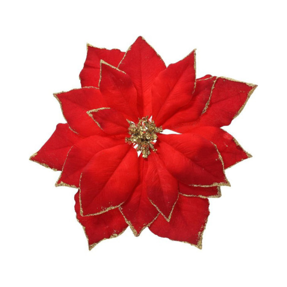 Flor Poinsetia Roja Pick