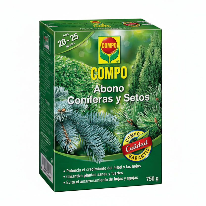 Abono coníferas y setos 750g Compo