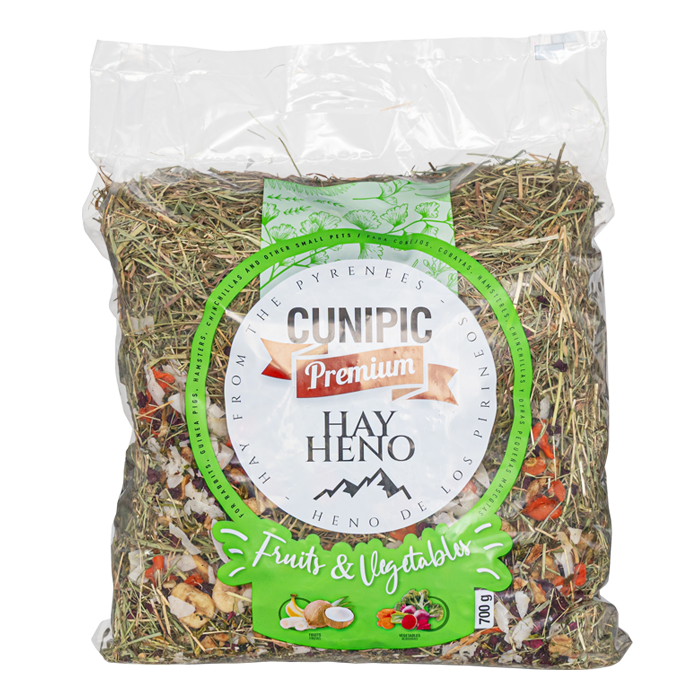 Cunipic - Heno Premium Frutas y Verduras de los Pirineos 700g