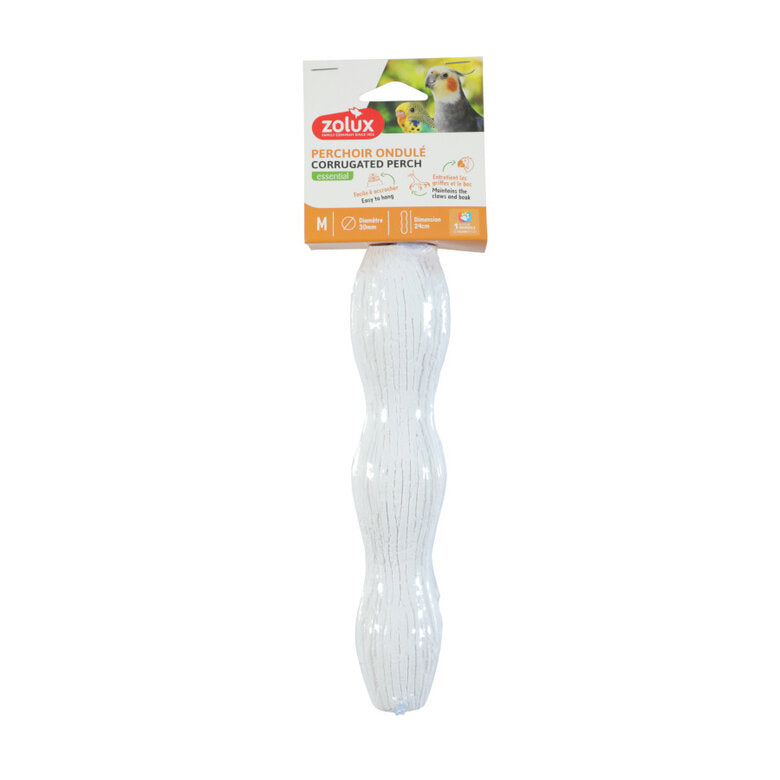 Zolux Essential - Percha ondulada para pájaros