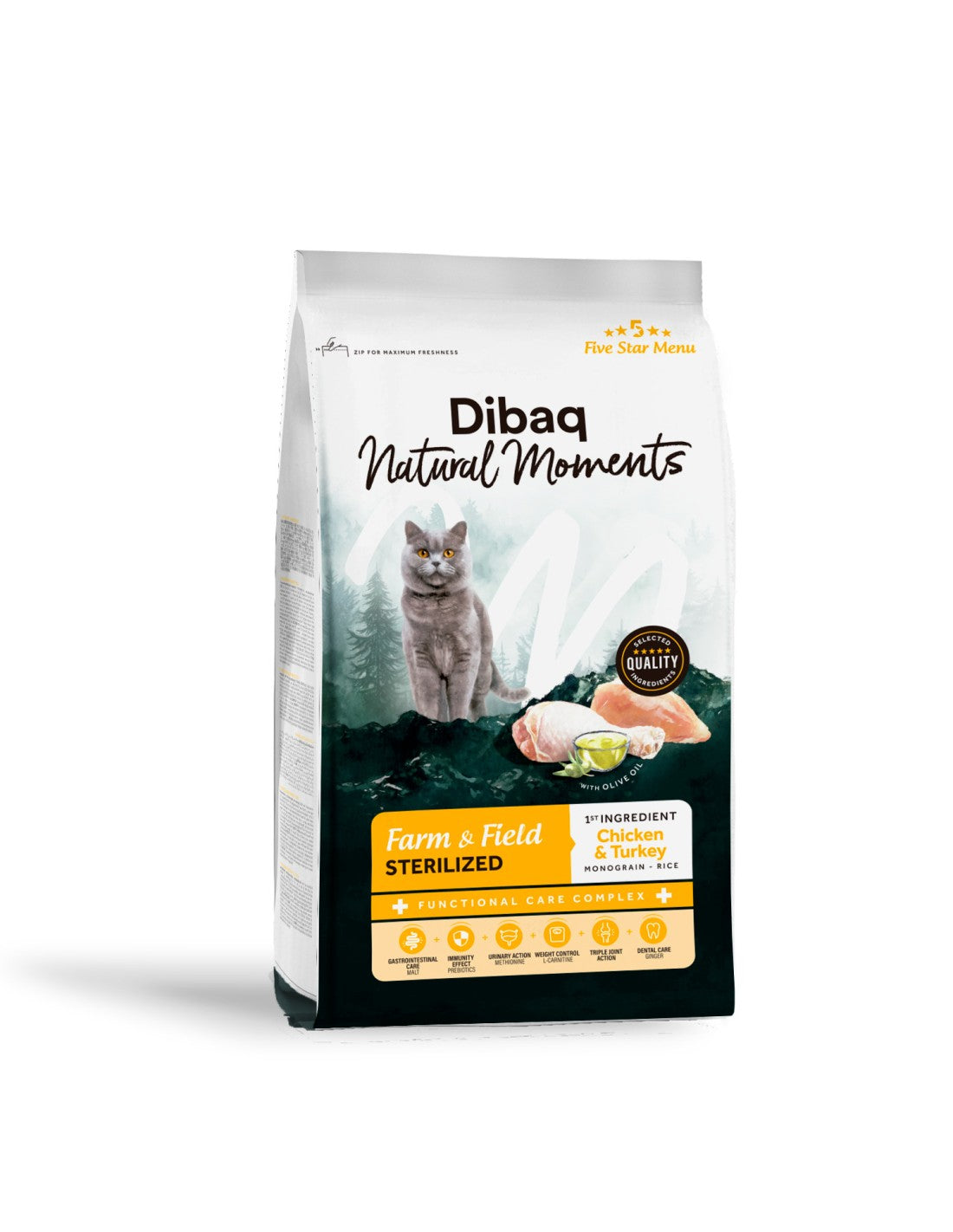 Dibaq Natural Moments 5 Star Sterilized Chicken & Turkey