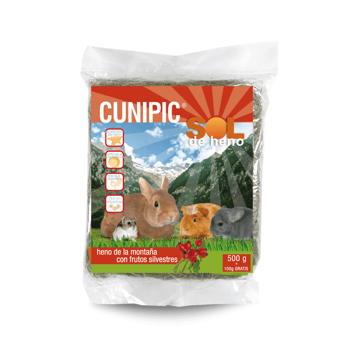 Cunipic - Sol de Heno con Frutos Silvestres 500g
