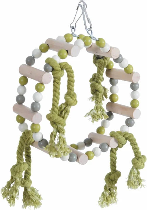 Zolux - Columpio rueda de madera con cuerda