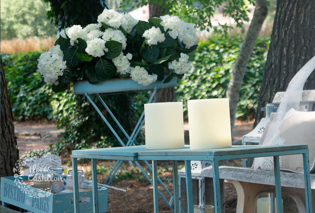 decoración de una boda en el campo