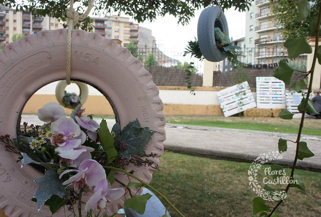 DECORACION BODA CON RUEDAS