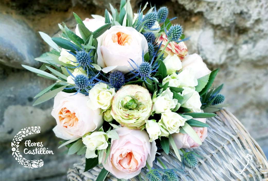 ramo de novia con flores naturales