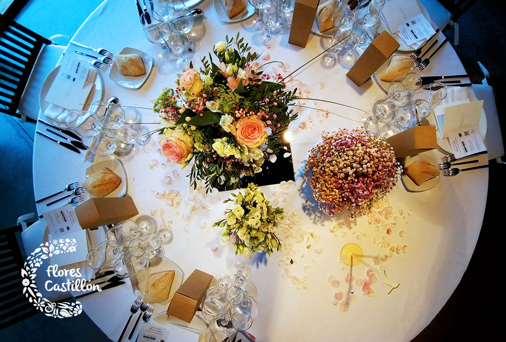 decoracion de banquete de boda en liguerre de cinca