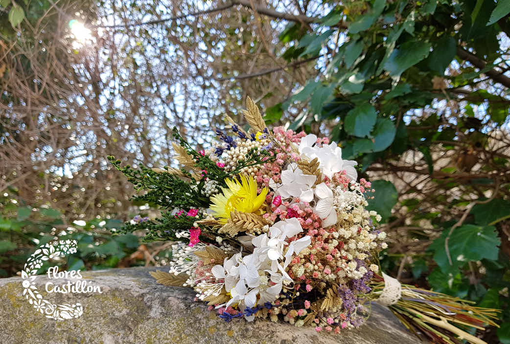 ramo de flores preservadas